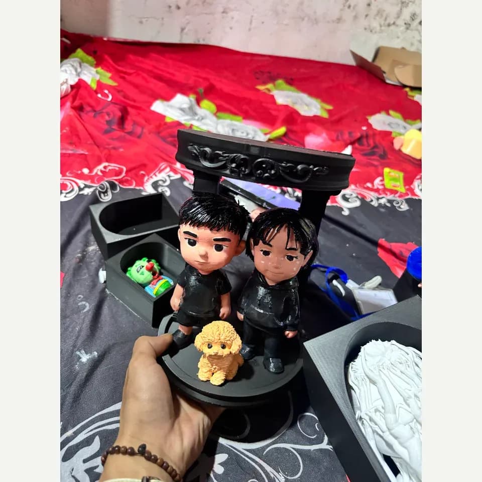 Jasa Custom Figure / Maskot dari Foto – Filament & Resin 13–20 cm 6