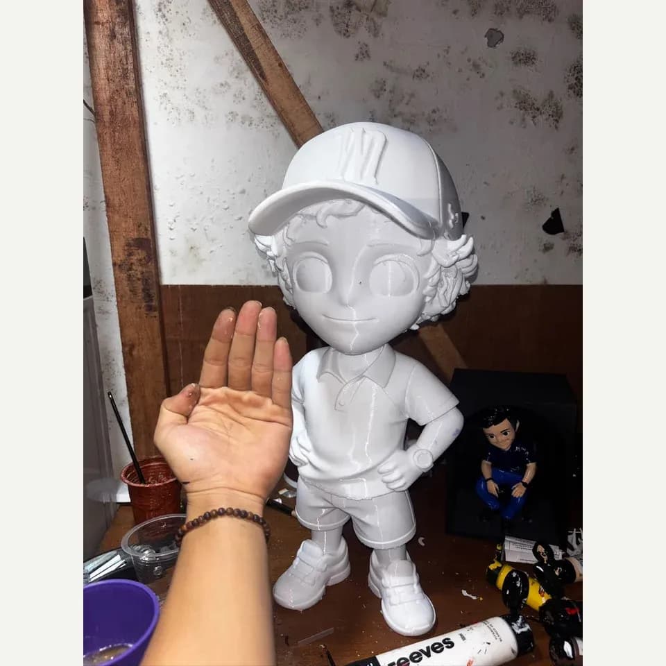 Jasa Custom Figure / Maskot dari Foto – Filament & Resin 13–20 cm 20